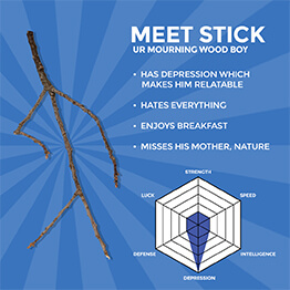 First appearance of Stick